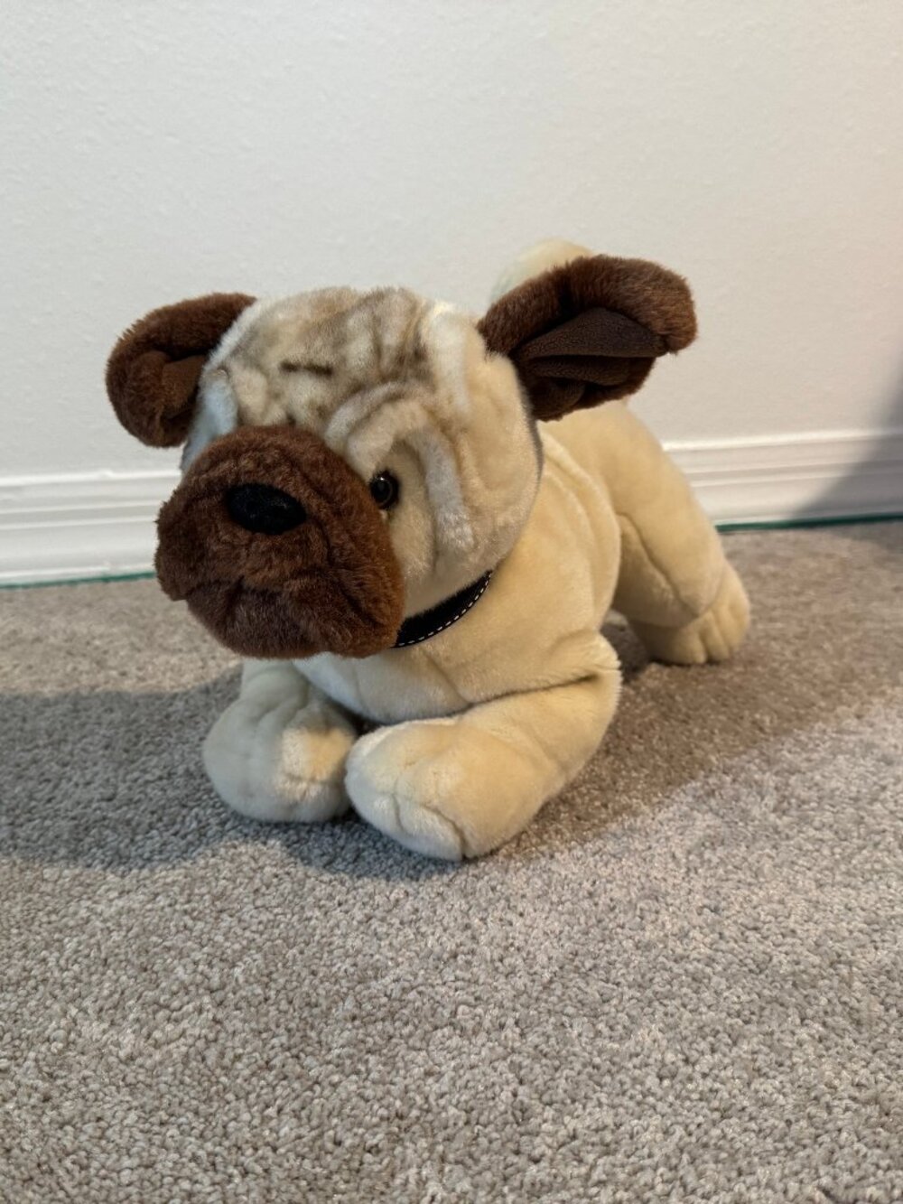 GUND Wrinkles Pug Puppy Dog Playful Pose 12” Plush